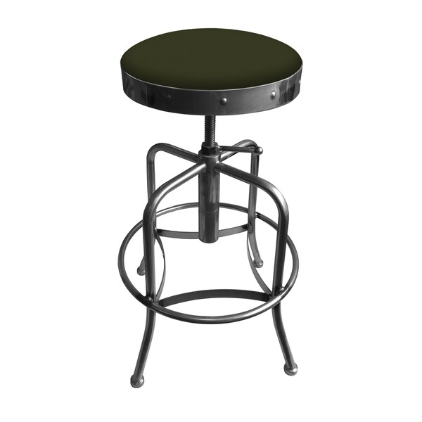 Holland Bar Stool Co Adjustable Stool, Clear Coat Finish, Canter Pine Seat 910CL010 - main